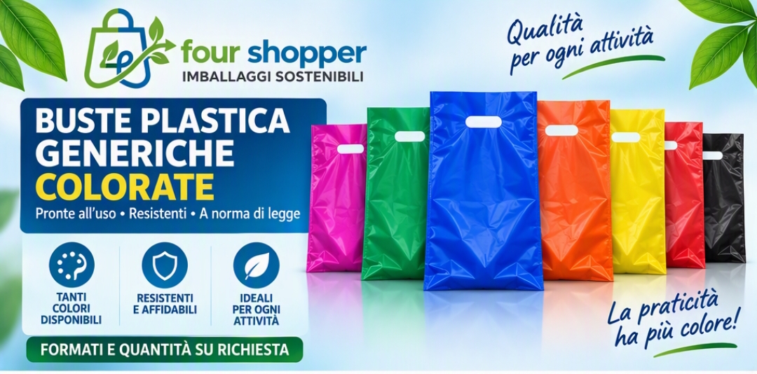 Buste Plastica Colorate Generiche